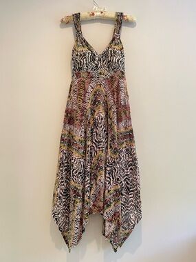 American Rag Cie bohemian handkerchief-hem maxi dress - size XS